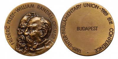 Interparlamentáris Unió 81. Konferenciája Budapest 1989 emlékérem